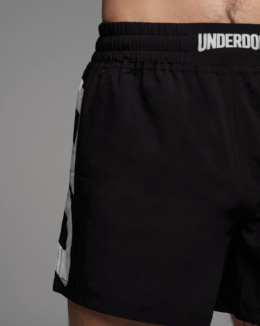 002 Hybrid Short detail shot - reinforced double-lock seams